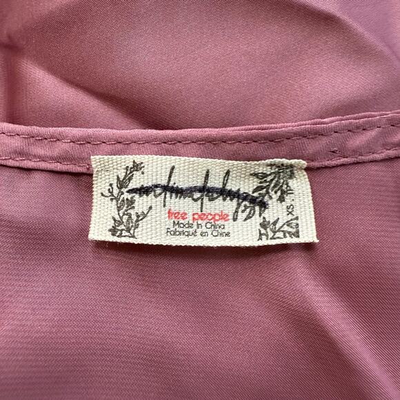 Free People dress midi slip satin slit summer spring femme - Picture 10 of 10